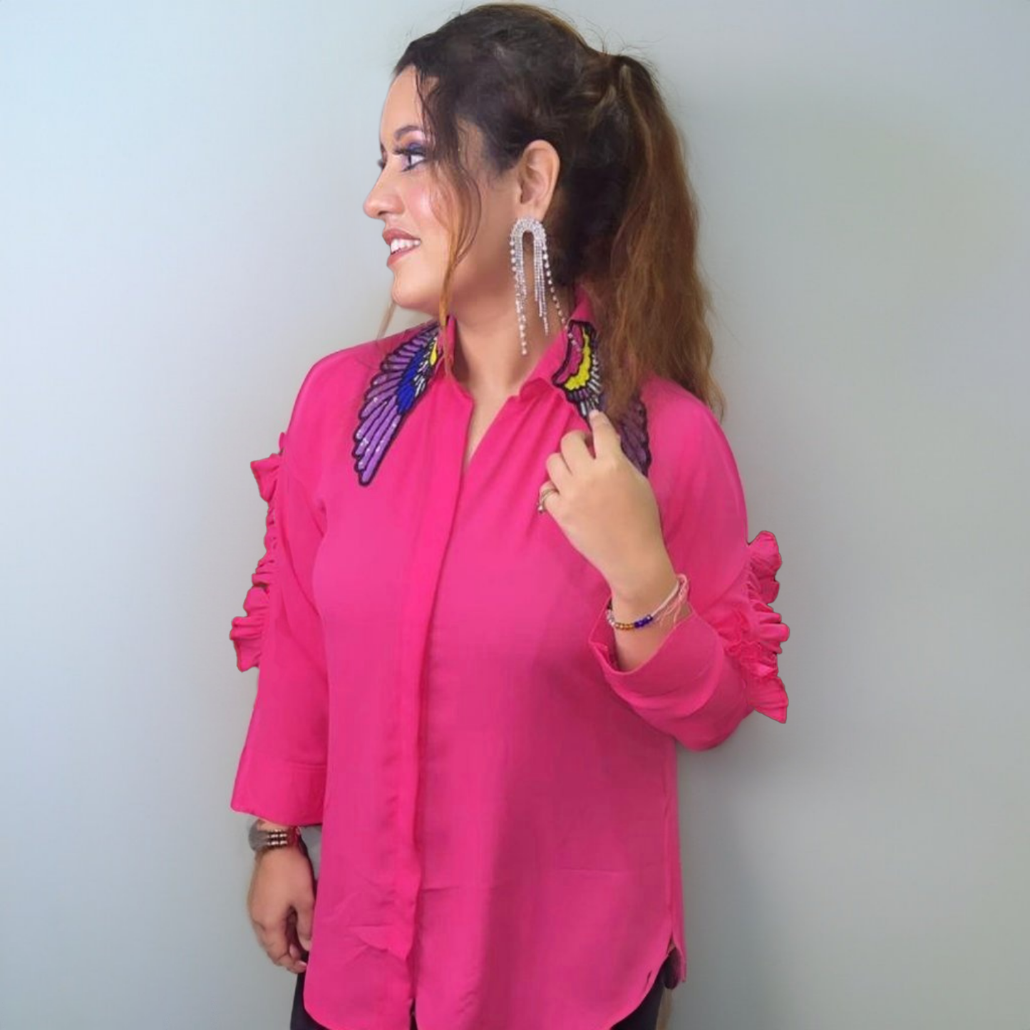 Designer Western Top - DD 126 - Uranus