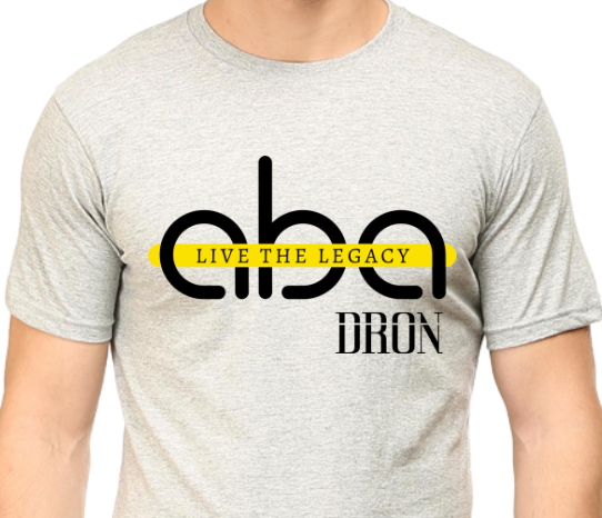 Men's Tshirt - Live the Legacy - ABA02 Grey Melange
