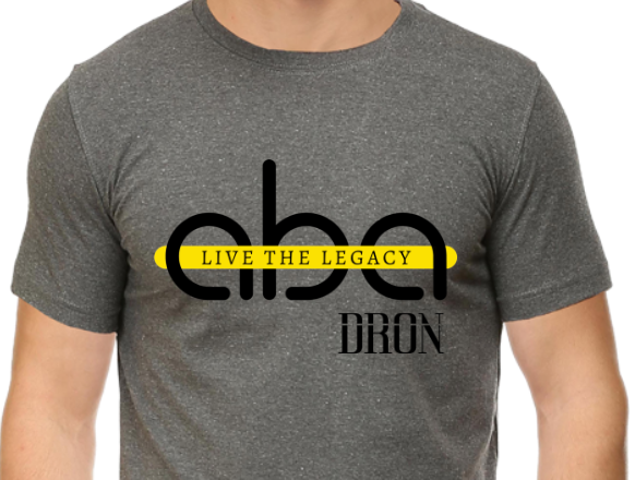 Men's Tshirt - Live the Legacy - ABA02 Charcoal Melange