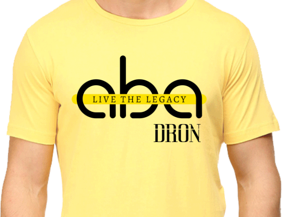 Men's Tshirt - Live the Legacy - ABA02 Yellow