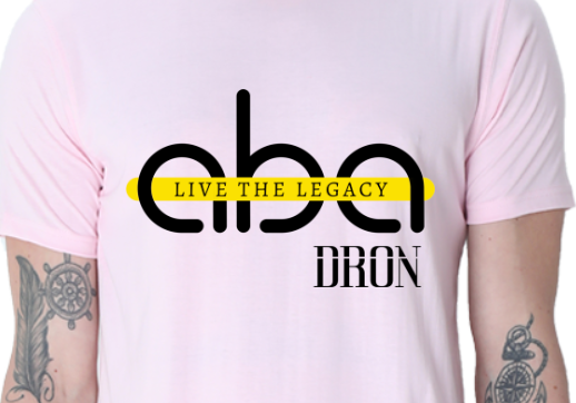 Men's Tshirt - Live the Legacy - ABA02 Light Baby Pink