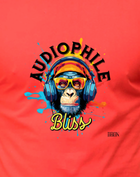 Men's Tshirt - Audiophile Bliss - ABA04 Red