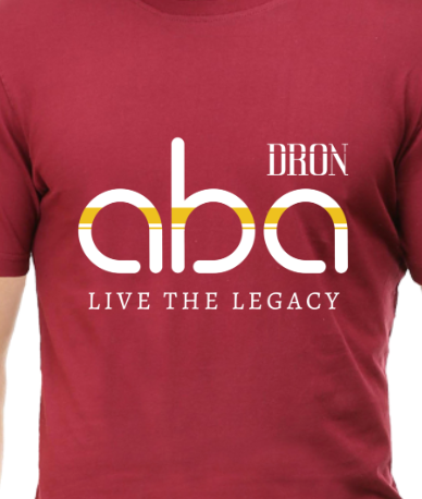Men's Tshirt - DRON ABA DARK - ABA10 Maroon