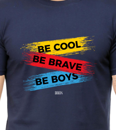 Men's Tshirt - DRON BE COOL - ABA57 Navy Blue