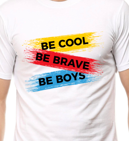 Men's Tshirt - DRON BE COOL - ABA57 White