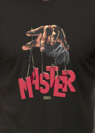 Men's Tshirt - DRON MASTER - ABA60 Black