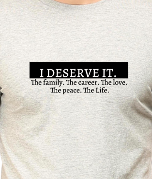 Men's Tshirt - DRON I DESERVE IT - ABA69 Grey Melange