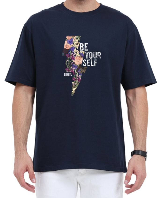 Men's Oversized Tshirt - DRON ABA Be Yourself - OS18 Navy Blue