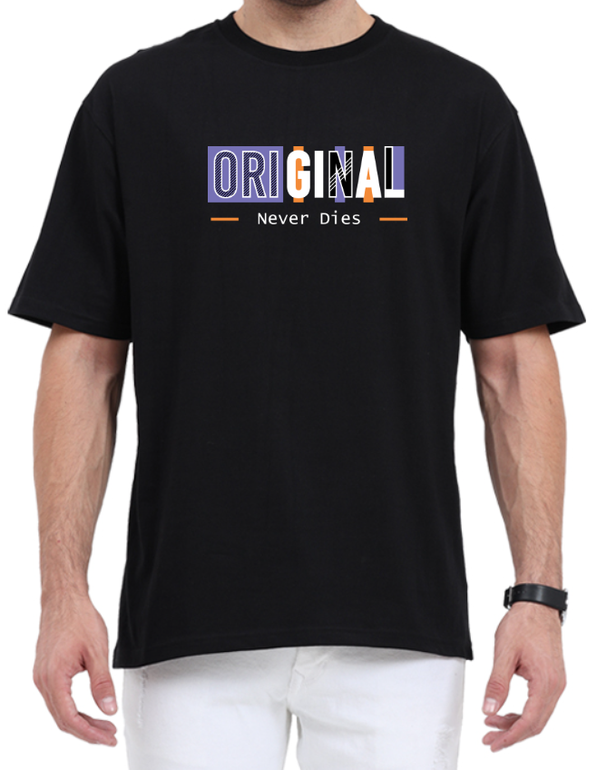 Men's Oversized Tshirt - DRON Original - OS27 Black