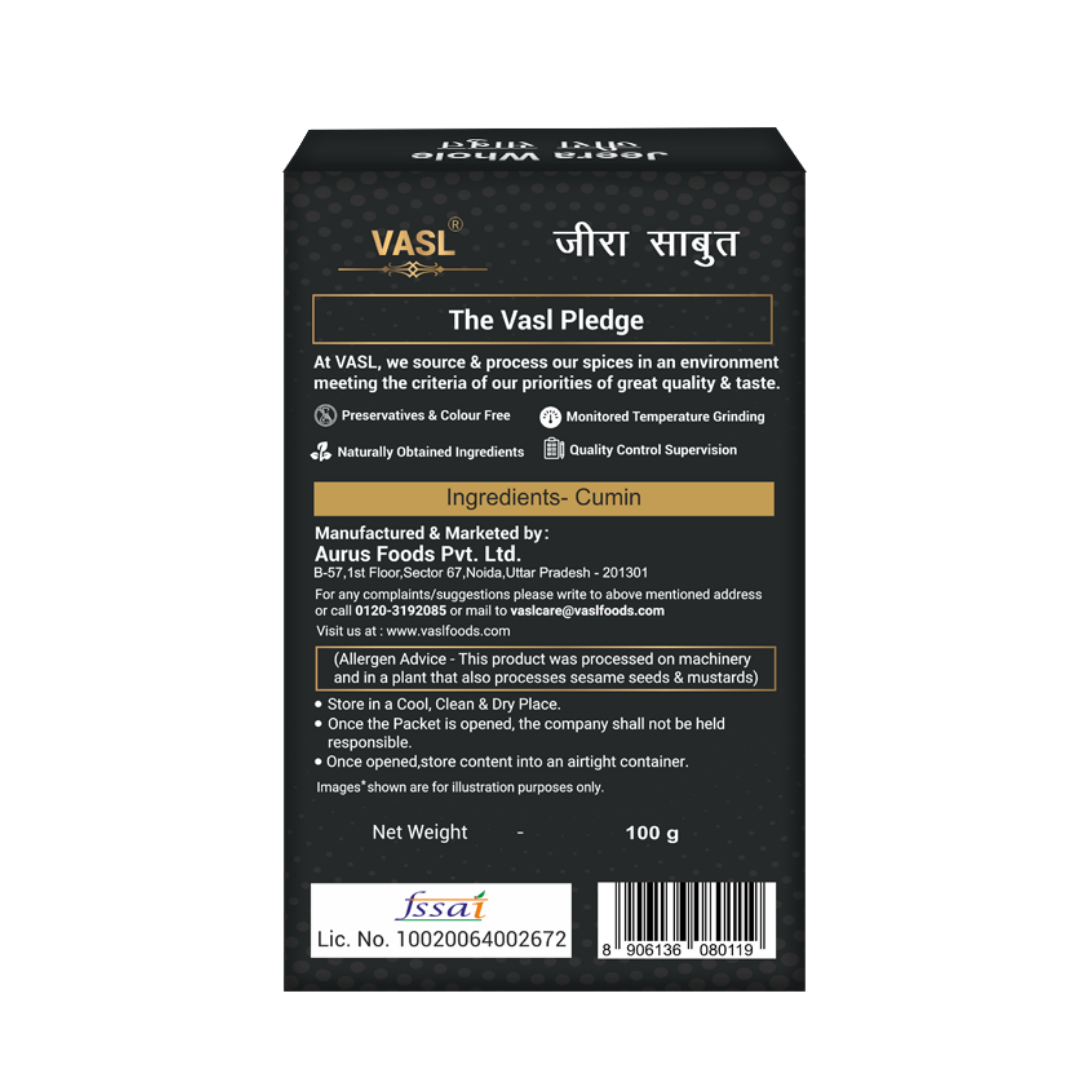 Vasl Cumin Whole (100gm) (Pack of 3)