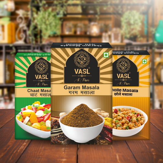 Vasl Chaat + Chhole + Garam Masala - Combo of 3, 100 gm each