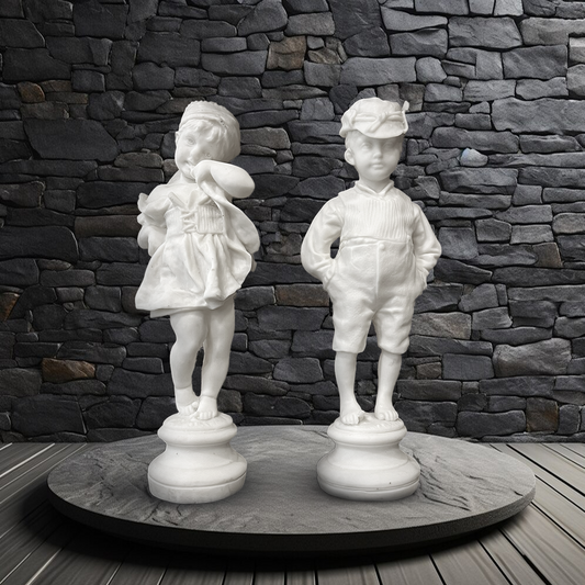 Cute Boy and Girl Decoration Piece Pair - EA28