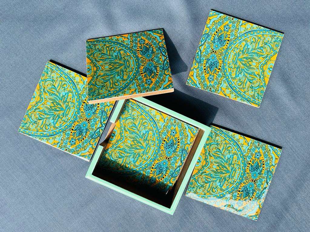 Set of 5 Coasters - LP 03 - Uranus