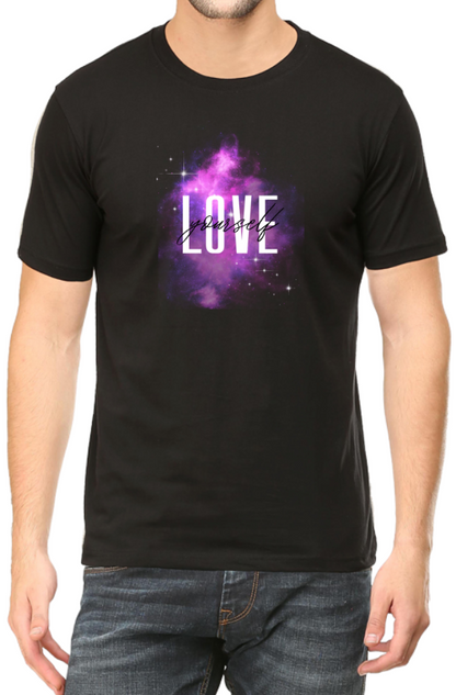 Men's Tshirt - DRON LOVE YOURSELF - ABA21 Black