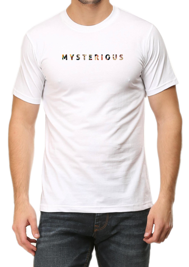 Men's Tshirt - DRON MYSTERIOUS MINIMALIST - ABA22 White