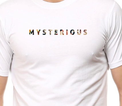 Men's Tshirt - DRON MYSTERIOUS MINIMALIST - ABA22 White