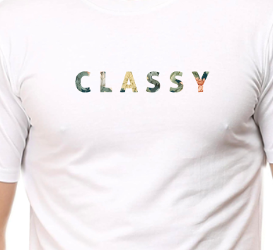 Men's Tshirt - DRON CLASSY MINIMALIST - ABA24 White