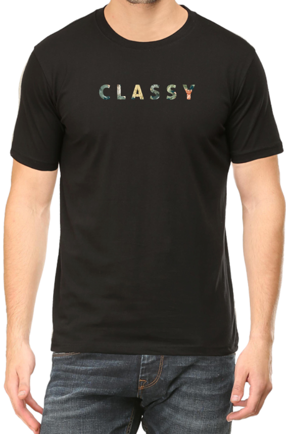 Men's Tshirt - DRON CLASSY MINIMALIST - ABA24 Black