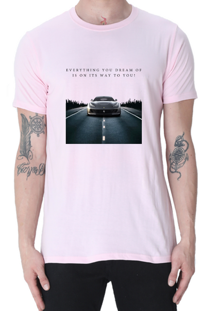 Men's Tshirt - EVERYTHING YOU DO - ABA33 Light Baby Pink