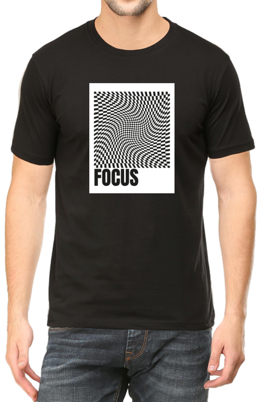 Men's Tshirt - DRON FOCUS - ABA15 Black