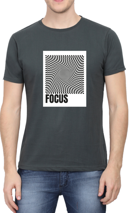 Men's Tshirt - DRON FOCUS - ABA15 Steel Grey