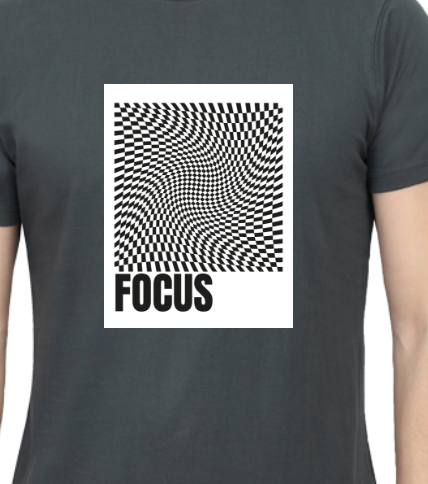 Men's Tshirt - DRON FOCUS - ABA15 Steel Grey