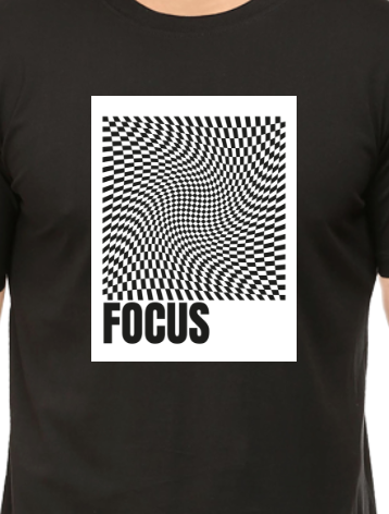 Men's Tshirt - DRON FOCUS - ABA15 Black