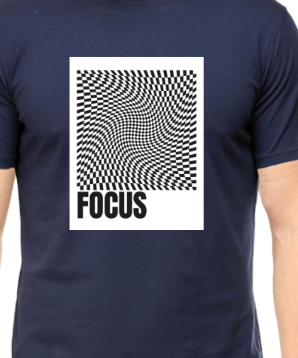 Men's Tshirt - DRON FOCUS - ABA15 Navy Blue