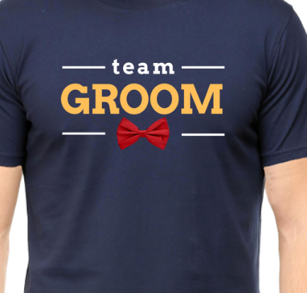 Men and Women Tshirt - DRON GROOM SQUAD - ABA17 Navy Blue