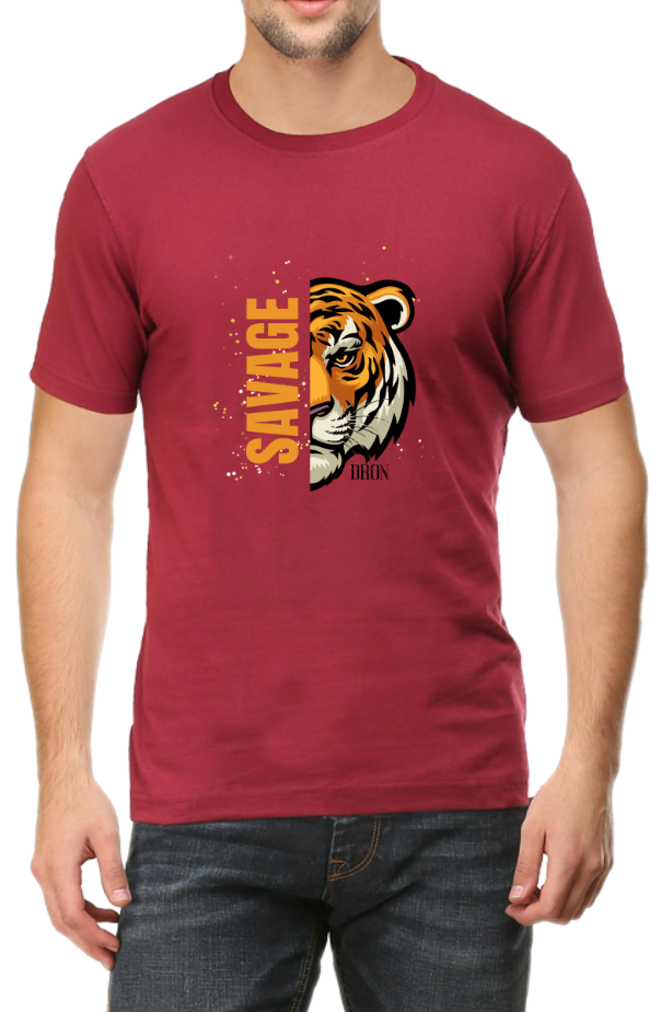 Men's Tshirt - DRON SAVAGE - ABA18 Maroon