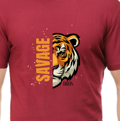 Men's Tshirt - DRON SAVAGE - ABA18 Maroon