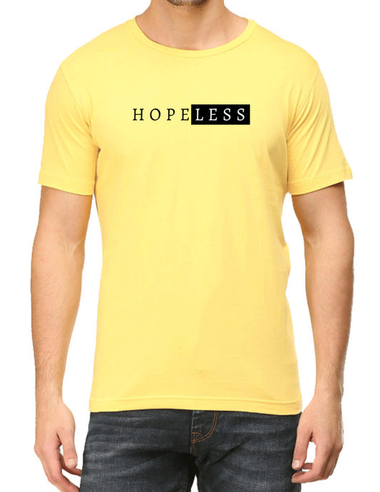 Men's Tshirt - DRON HOPE LESS MINIMALIST - ABA25 Yellow