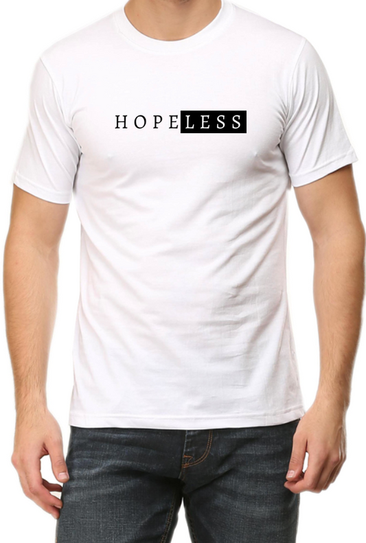 Men's Tshirt - DRON HOPE LESS MINIMALIST - ABA25 White