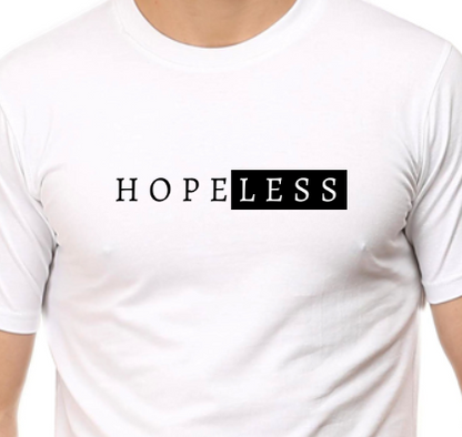 Men's Tshirt - DRON HOPE LESS MINIMALIST - ABA25 White