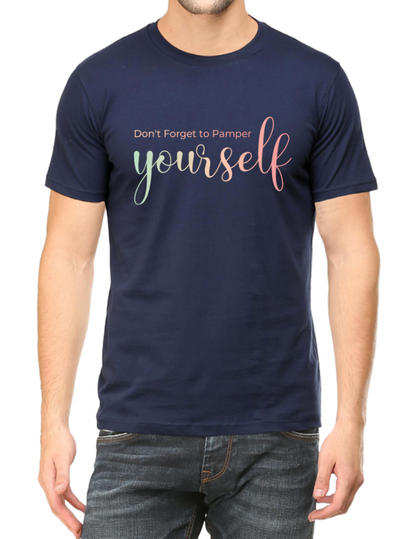 Men's Tshirt - DRON DONT FORGET TO PAMPER YOURSELF - ABA30 Navy Blue