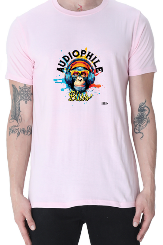 Men's Tshirt - Audiophile Bliss - ABA04 Light Baby Pink