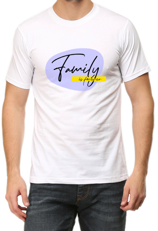 Men's Tshirt - Family is Forever - ABA06 White