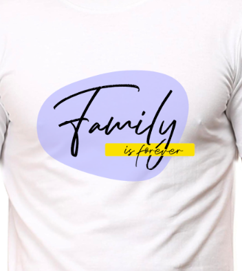 Men's Tshirt - Family is Forever - ABA06 White