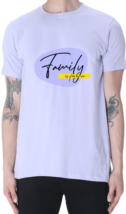 Men's Tshirt - Family is Forever - ABA06 Lavender