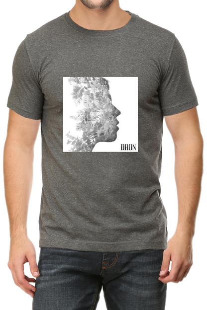 Men's Tshirt - DRON MAN PORTRAIT - ABA07 Grey Melange