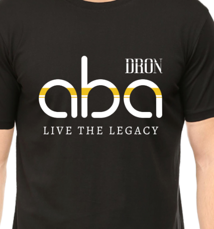 Men's Tshirt - DRON ABA DARK - ABA10 Black