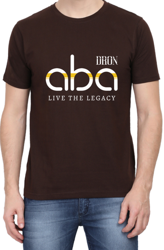 Men's Tshirt - DRON ABA DARK - ABA10 Coffee Brown