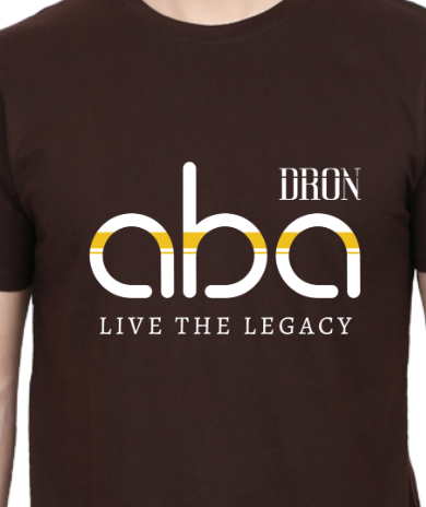 Men's Tshirt - DRON ABA DARK - ABA10 Coffee Brown