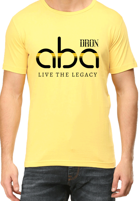 Men's Tshirt - DRON ABA LIGHT - ABA11 Yellow