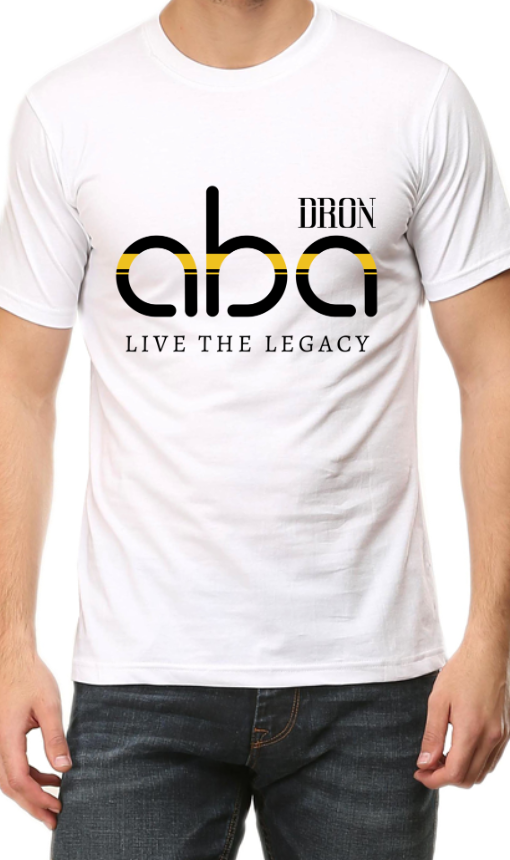 Men's Tshirt - DRON ABA LIGHT - ABA11 White