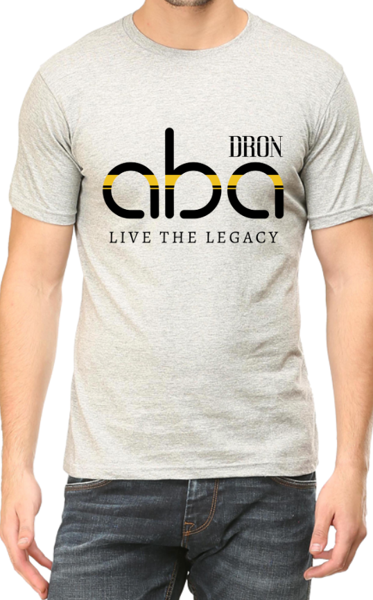 Men's Tshirt - DRON ABA LIGHT - ABA11 Grey Melange