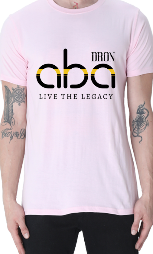 Men's Tshirt - DRON ABA LIGHT - ABA11 Light Baby Pink