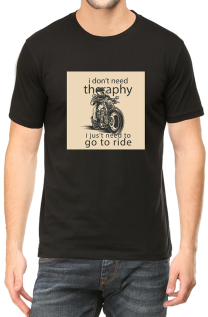 Men's Tshirt - DRON THERAPY - ABA39 Black