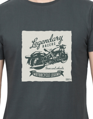 Men's Tshirt - DRON LEGENDARY- ABA40 Steel Grey