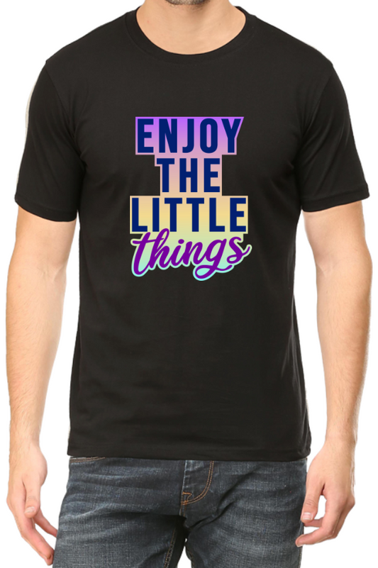 Men's Tshirt - DRON ENJOY THE LITTLE THINGS - ABA45 Black